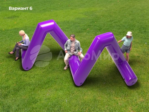 Надувная скамейка Зубцы Надувная скамейка Зубцы