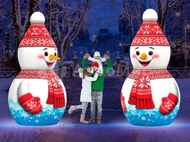 Снеговик надувной Лайт Снеговик надувной Лайт