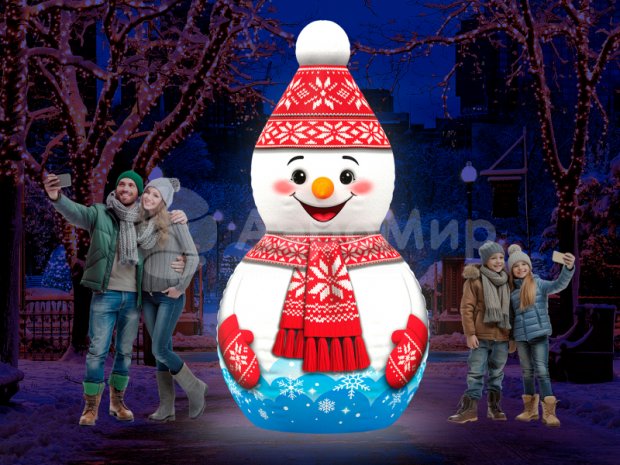 Снеговик надувной Лайт Снеговик надувной Лайт