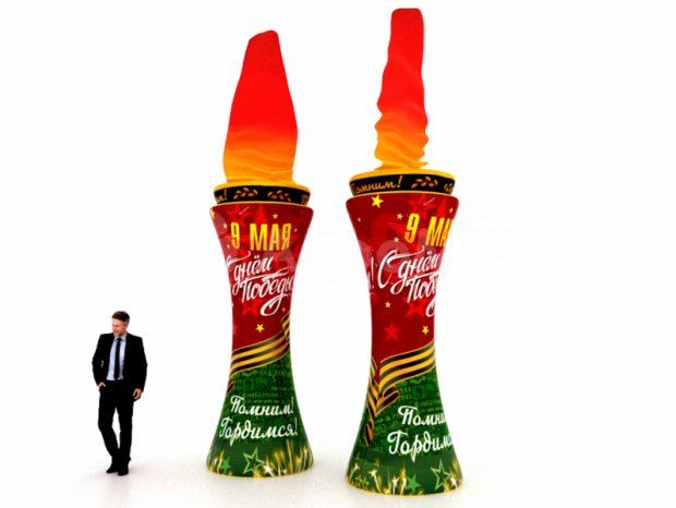 Стела с имитацией пламени Стела с имитацией пламени