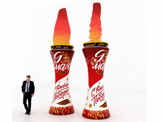 Стела с имитацией пламени Стела с имитацией пламени