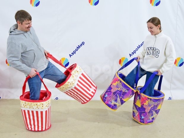 Забег в ведрах Забег в ведрах