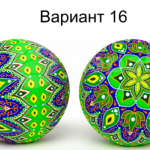 зеленый узор (№16)