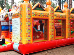 Подготовка надувного батута и аттракциона к осенне-зимнему периоду на хранение