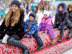 Зимние буксируемые аттракционы