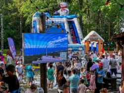 Надувные горки-батуты