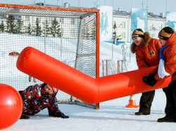 Подвижные командные игры на улице зимой