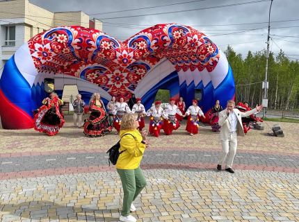 Надувная сцена Сердце, Кировск