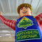 Аэромен овощевод с машущей рукой
