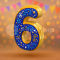 Цифра Шесть подушка