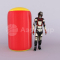 Надувная тактическая фигура Цилиндр (Cylinder) для игры в пейнтбол, нёрф, лазертаг и арчеритаг