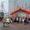 Надувная арка Избушка с декором к Масленице, Ярмаркам