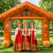Арка Избушка надувная