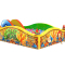 Сухой бассейн с горкой «Конек Горбунок»