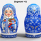Матрешка надувная новогодняя снегурочка