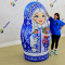 Новогодняя Снегурочка надувная