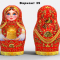 Матрешка надувная расписная Хохлома