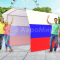 Каркасная палатка 2,0 х 2,0 м — металлокаркас, материал оксфорд + ПВХ