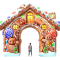 Пряничный домик — надувная новогодняя арка-фотозона