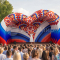 Надувная сцена Сердце 