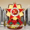 Надувная Звезда — декоративная фигура на опоре