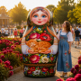 Матрешка жостовская