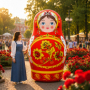 Матрешка хохлома