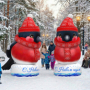 Снегирь на подставке