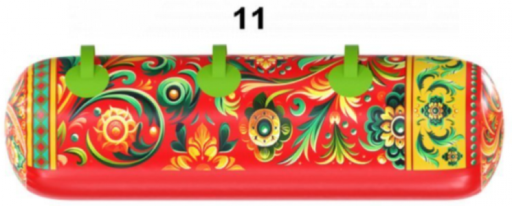 красный узор (№11)