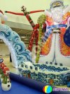 Надувная фигура Дед Мороз Эксклюзив — для улицы, с подсветкой