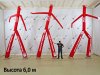 Надувная фигура аэромен для бизнеса с логотипом