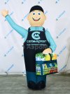Аэромен машет рукой сложной стилизованной формы для любых отраслей бизнеса