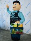 Аэромен машет рукой сложной стилизованной формы для любых отраслей бизнеса