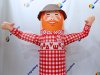 Аэромен машет рукой сложной стилизованной формы для любых отраслей бизнеса