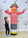 Аэромен машет рукой сложной стилизованной формы для любых отраслей бизнеса