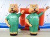 Аэромен машет рукой сложной стилизованной формы для любых отраслей бизнеса