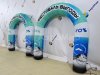 Полноцветная надувная арка серии лайт круглой формы