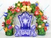 Комплект новогодних надувных фигур Арки и Трона