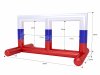 Прямоугольные ворота с окнами Каскад 2.0