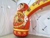 Праздничная надувная арка с матрёшками, декором и эксклюзивным оформлением