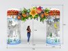 Хрустальная — новогодняя надувная арка 