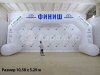 Полноцветная арка трапеция с опорами — премиум исполнение