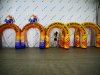 Полноцветная надувная арка серии лайт круглой формы
