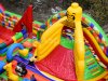 Большой надувной Батут легопарк— с горками и батутной ареной