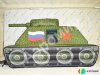 Надувной батут Танк — авторский батут с крышей на 24 м²