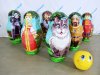 Большие надувные кегли в форме матрёшки