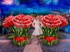Надувной цветок Гвоздика — торжественное оформление Дня Победы
