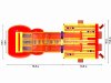 Коммерческий надувной Царь батут, площадью 100 м²