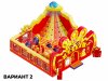 Коммерческий надувной Царь батут, площадью 100 м²
