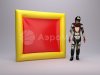 Надувная тактическая фигура Большая стена (High wall) для игры в пейнтбол, нёрф, лазертаг и арчеритаг